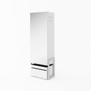 Claro CR-01 Mirror Wardrobe in White Matt/Riviera Oak