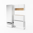 Claro Hallway Set 167cm in White Matt/Riviera Oak