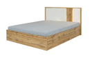 Wood 31/32 Bed in White Gloss/Wotan Oak in 2 sizes