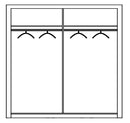 Carpatia 04 Sliding Door Wardrobe 215cm