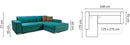 Como Corner Sofa Bed