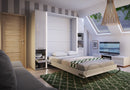 CP-03 Vertical Wall Bed Concept 90cm with Storage Cabinet