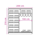 Effect 2 Sliding Door Wardrobe 200cm