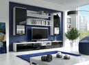 Franco Wall Unit in White/Black Gloss