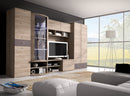 Grenada Sideboard Cabinet in San Remo Oak/Cappuccino