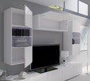 Calabrini Wall Cabinet in White Gloss