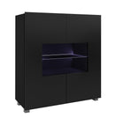 Calabrini Sideboard Cabinet in Black Gloss