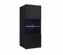 Calabrini Wall Hung Display Cabinet in Black Gloss