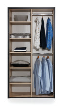 Glass Loft 2 Door Wardrobe 109cm