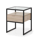 Glass Loft Bedside Cabinet
