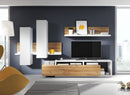 Bota Wall Unit in Oak Grandson/White Matt