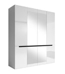 Hektor 20 4 Door Wardrobe 180cm in White Gloss