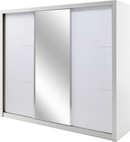Siena 11 Sliding Door Wardrobe 208cm with LED