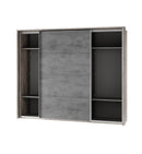 Imola 01 Sliding Door Wardrobe 270cm in Oak Ribbeck and Grey