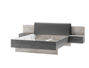 Imola Bed in Oak Ribbeck and Grey