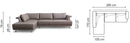 Imperia Modern Corner Sofa