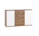 Livorno 45 Sideboard Cabinet in Wotan Oak and White
