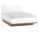 Livorno 66 Bed 160cm in Wotan Oak and White