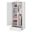 Luna LN-12 2 Door Wardrobe With Shelves 85cm