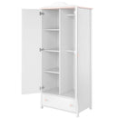 Luna LN-12 2 Door Wardrobe With Shelves 85cm