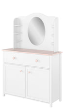 Luna LN-06 Desk Hutch with Mirror