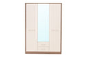 Liverpool 3 Door Mirrored Wardrobe