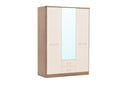 Liverpool 3 Door Mirrored Wardrobe
