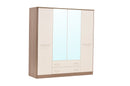Liverpool 4 Door Mirrored Wardrobe
