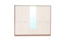 Liverpool 5 Door Mirrored Wardrobe