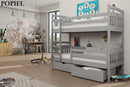 Wooden Bunk Bed Hugo with Storage
