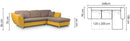 Lugano Corner Sofa Bed