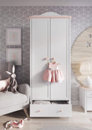 Luna LN-12 2 Door Wardrobe With Shelves 85cm