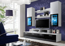 Mini Wall Unit in Black Gloss and White Gloss