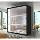 Multi 10 Sliding Mirror Door Wardrobe 203cm