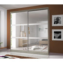 Multi 10 Sliding Mirror Door Wardrobe 233cm