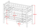 Wooden Bunk Bed Michas with Storage