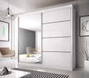 Multi 35 Sliding Mirror Door Wardrobe 203cm
