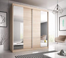 Multi 36 Sliding Mirror Door Wardrobe 203cm