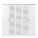 Nicea 21 5 Door Wardrobe 226cm in White