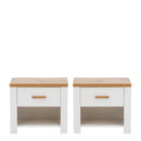 Nicea 23 Pair of Bedside Cabinets in White