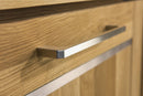 Oslo 12 - 2 Door Tall Display Cabinet in Golden Oak