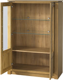 Oslo 15 - 2 Door Display Cabinet in Golden Oak