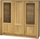 Oslo 48 Display Sideboard Cabinet in Golden Oak