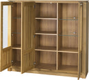 Oslo 48 Display Sideboard Cabinet in Golden Oak