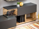 Silk in Anthracite/Oak Wotan Wall Unit