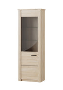 Palermo 10 Tall Display Cabinet in Oak Sonoma