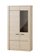 Palermo 12 - 2 Door Tall Display Cabinet in Oak Sonoma
