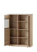 Palermo 15 - 2 Door Display Cabinet in Oak Sonoma