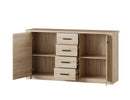 Palermo 45 - 2 Door Sideboard Cabinet with Drawers in Oak Sonoma