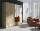 Porto Sliding Door Wardrobe 220cm